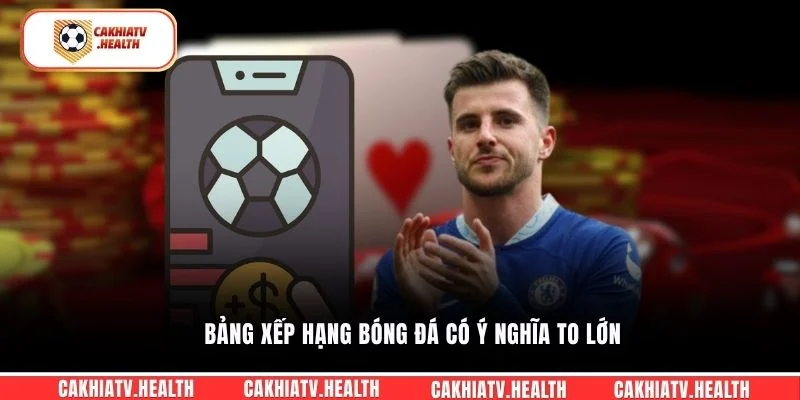 Bảng Xếp Hạng bóng đá có ý nghĩa to lớn